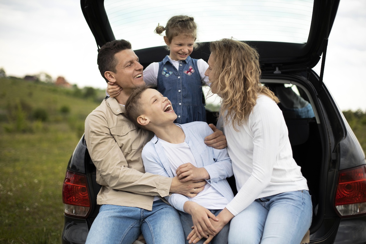 Viaggio in auto bambini